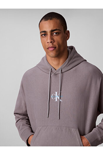 Calvin Klein Erkek Gri Sweatshirt