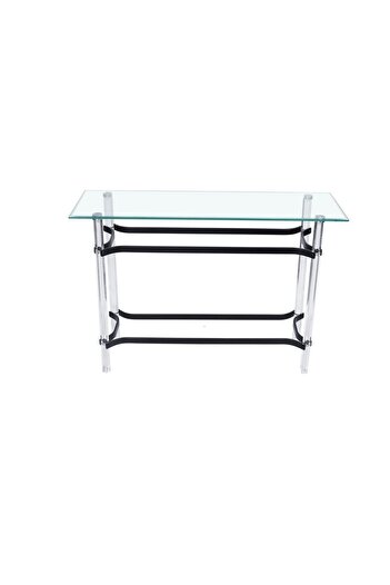 private house Acrylic console with glass, size 120*40*80