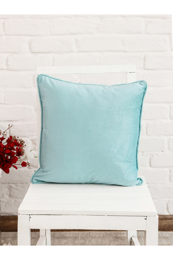 Sanskrutihomes By Styli Plain Velvet Cushion Cover - 45x45cm