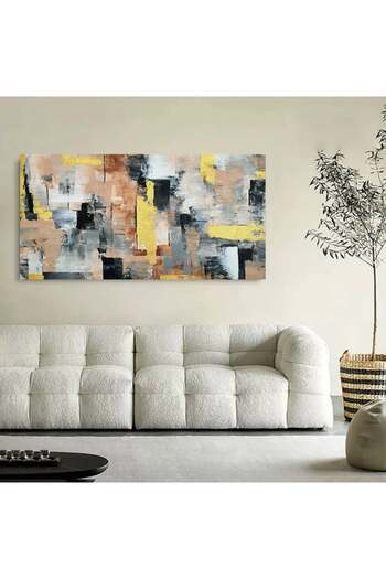 4gdran Modern Bohemian Art Canvas Painting with Hidden Wooden Frame