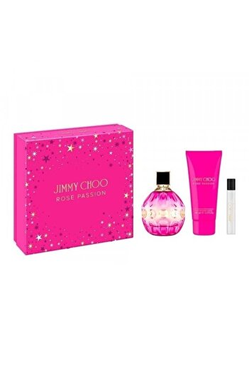 Jimmy Choo Jimmy Choo Rose Passion Gift Set – Eau de Parfum 100ml + Body Lotion 100ml + Mini EDP 7.5ml Women