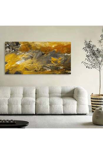 4gdran Modern canvas painting with a fine art design and a hidden wooden frame