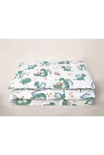 Qmini Junior cot bedding set with 2 pieces, Qmini, Oeko Tex Standard 100 certified cotton, 140 x 200 cm