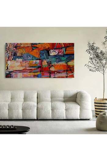 4gdran Modern canvas painting with a fine art design and a hidden wooden frame