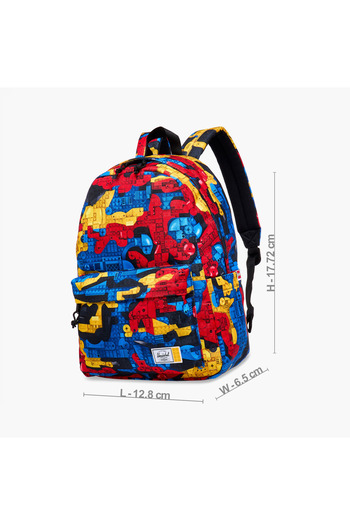 Herschel Supply Co. Herschel Supply Co Printed Backpack with Adjustable Straps and Zip Closure - 18x13x7 cms
