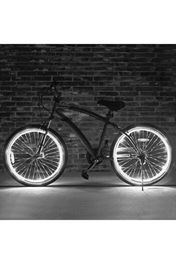 PROCART El Wire light string kit for bicycle wheel tuning, length 4 m, inverters included White