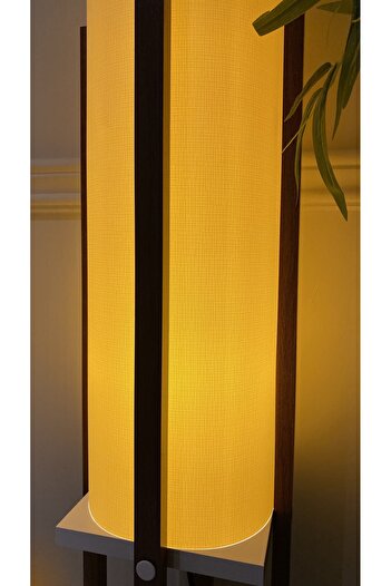 Turkish Home Modern floor lamp with warm lighting - brown and white