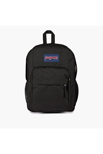 Jansport Solid Backpack with Adjustable Straps and Zip Closure - 19x33x5 cms