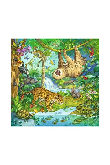 RAVENSBURGER Puzzle 3x49 pieces - Jungle Adventures