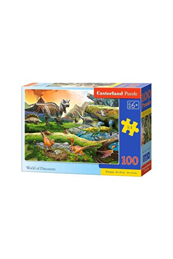 Castorland Puzzle - World of Dinosaurs, 100 piese