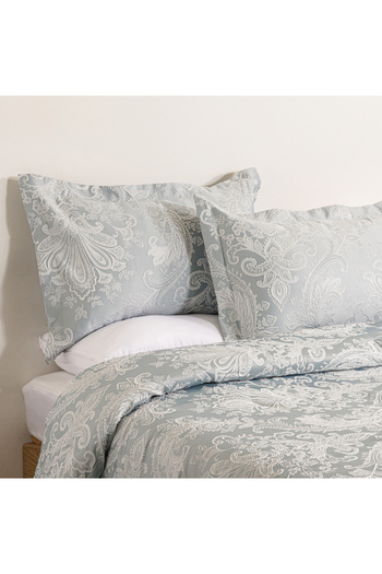 Boutique Blanche 3pcs super king jacquard comforter set, in grey 250*260cm