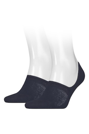 Calvin Klein , Set of very short unisex socks - 2 pairs, Navy Blue, 39-42