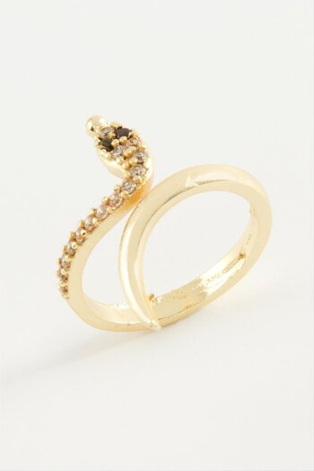 Eco Lounge Snake Zircon Stone Ring