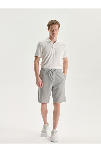 LC Waikiki Gray Slim Fit Men's Shorts