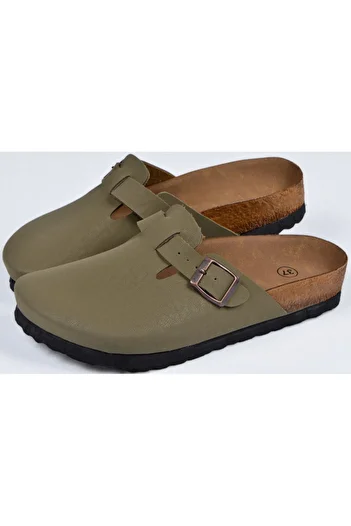 DAD WOLF Μανιτάρι Παντόφλες Χακί Παιδικές Unisex Boston Birkens Casual Sabo 59463 Daily