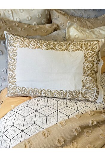 ŞENER HOME 100% Cotton Ranforce 2-Piece Hobby Pillow Case 50X70 cm