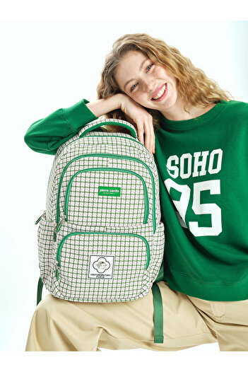 Pierre Cardin Green Children's School Backpack 07Pc80501