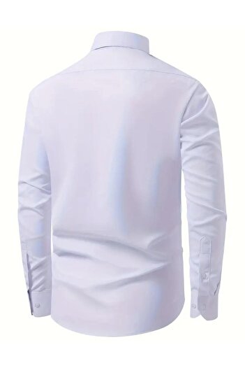KAMER Men's Classic Long Sleeve Shirt 3400 Bgl-St04400