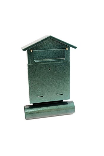 JollyMag Mailbox, with space for newspaper, green, B6 format, 23x7x37.5 cm, Damech