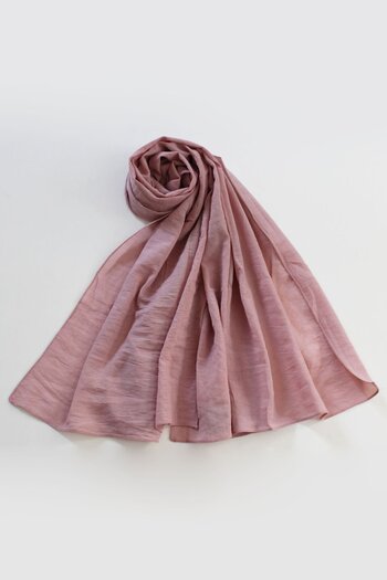 Modakaşmir Cotton Cashmere Shawl Soft Pink