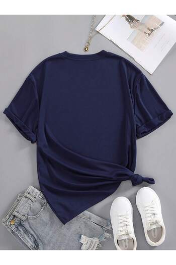 Let's Wear Μπλουζάκι με στάμπα μπροστά για γυναίκες