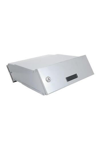 JollyMag Mailbox, stainless steel, adjustable depth, silver, C4 format, 30x24/40.5x11 cm, Damech