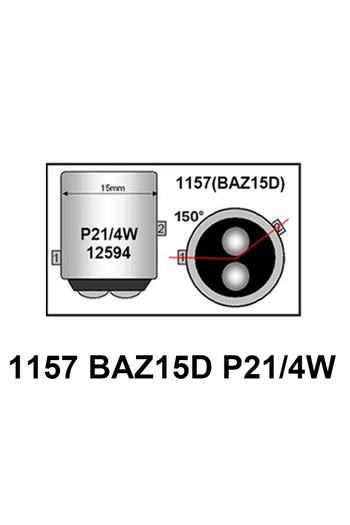 Choice Red 1157 BAZ15D P21-4W BMTxms 2pcs 1157 P21/5W BAY15D Red LED Stop Bulb Brake Lights Canbus BAW15D P