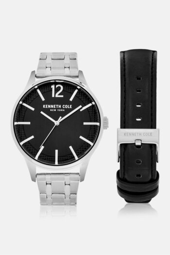 Kenneth Cole Men KCWGG2181461 Stainless Steel Analog Watch 43 mm, Silver