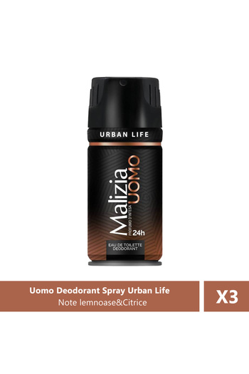 Malizia Uomo Deodorant Spray Urban Life 24H, 150 ml