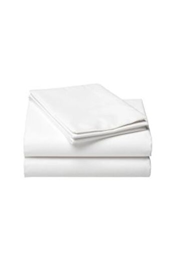 Ralex Bed Sheet Percale Polycotton 220 x 240 cm White