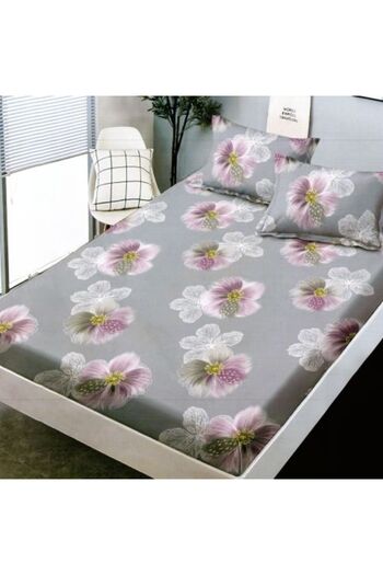 Ralex Set Sheet Finet + 2 Pillowcases for Mattress 180 x 200 cm, Floral Print, HF 2 FP 87