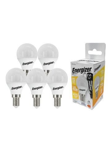 Energizer Set 5 becuri LED mini Energizer, 4.9W, E14, 470 lumeni, 4000K, lumina neutra, clasa energetica F