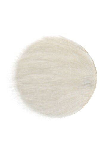 OEM Round Seat Cushion, Faux Fur, 34cm, Ecru Color