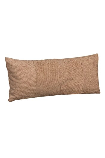 OEM Rectangular decorative pillow with relief pattern, Brown, 70x30 cm