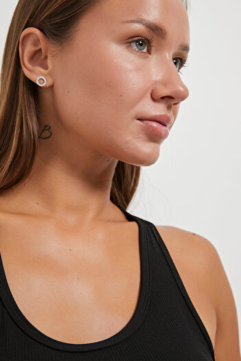 Arma Life Women's Chest Support Fitted Summer Black Crop Tank Top