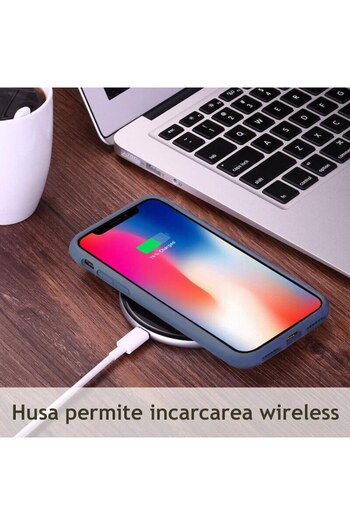 Bibilel Protective Case Bibilel, compatible with Vivo Y35/Y22, Silicone, Denim Blue