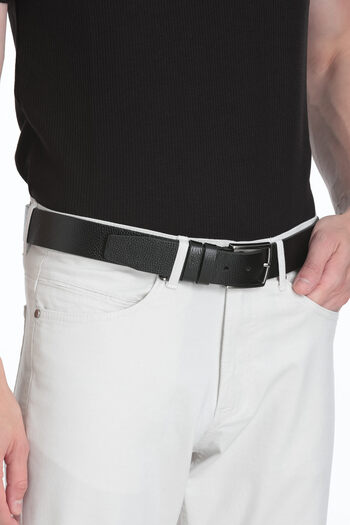 Hatemoğlu Black Men's 100% Genuine Leather Sports Belt