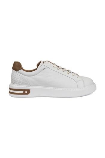 Greyder 14811 Men's White Genuine Leather Sneaker Shoes