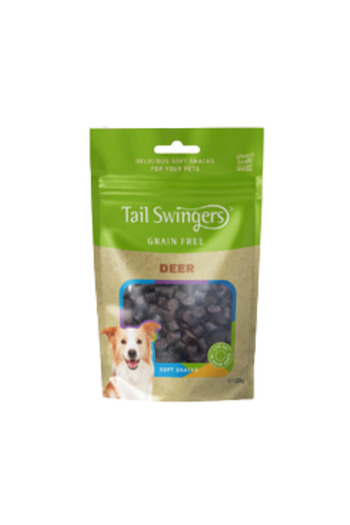 Tail Swingers Dog treats, soft snacks, venison, grain-free, 125g
