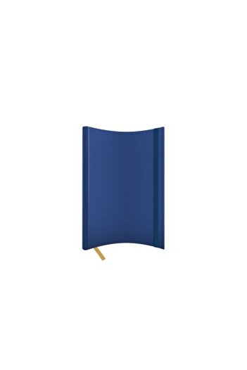 Castelli Undated Notebook A5 Castelli, Color Navy Blue, Flexible Cover, Navy Blue Elastic, Ruled Ivory Pages