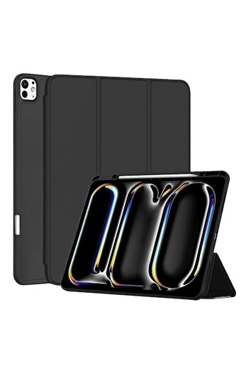 Rao Husă compatibilă cu iPad Pro 13 2024, Flex Trifold, M42, TPU, Negru intens