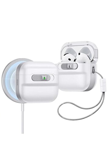 SOL Protective Case with High-Level Protection for Apple AirPods 4, SOL, T10, Pearl White