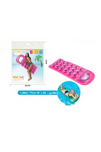Intex Sea Bed Float with Clear Window – Pink, 188 x 71 cm Inflatable Lounger