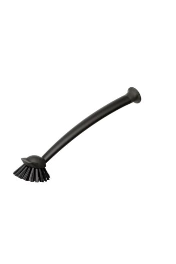 dalip Circular Dish Brush with Suction Cup, 29cm Gray