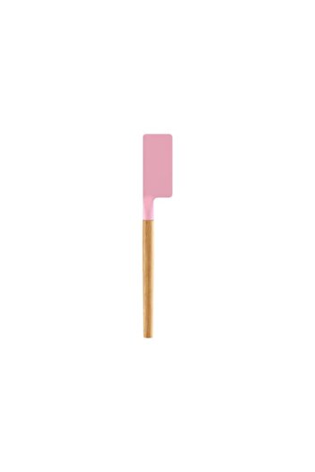 UIQ Spatula with wooden handle, for cakes, beech material, Pink