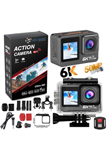 LikeSmart eXtreme Action 6K Ultra HD sports video camera, SONY sensor, Electronic Stabilization, 170 F