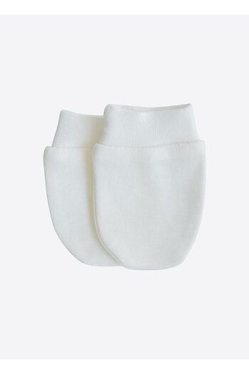 kitikate Organic New Basic 2-Piece Gloves Ecru-Blue