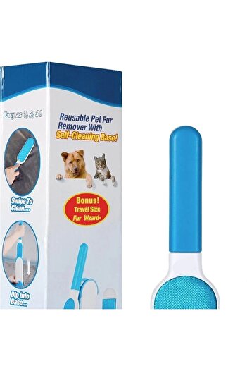 FOXMAG24 Set of 2 brushes for removing animal hair FOXMAG24, White/Blue