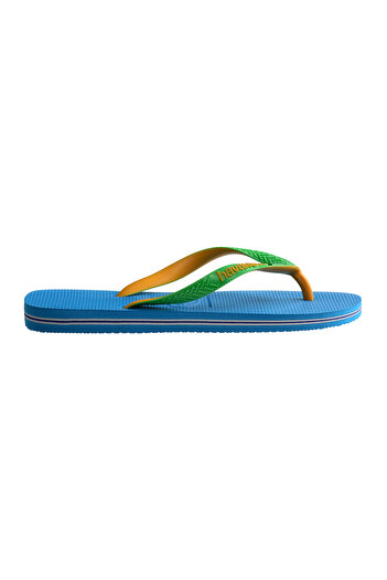 Havaianas Brasil Mix Flip Flops - Turquoise / Pop Yellow
