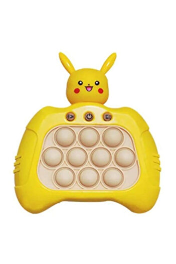 SARALMA Joc interactiv Pop-It Consola, antistres, cu sunete si lumini, Galben